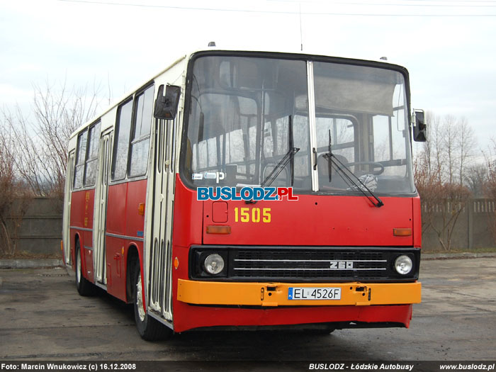 Ikarus 260.04 #BV02 [-], 16.12.2008r., zajezdnia MZK Pabianice, ul. Lutomierska. Foto: Marcin Wnukowicz (c)