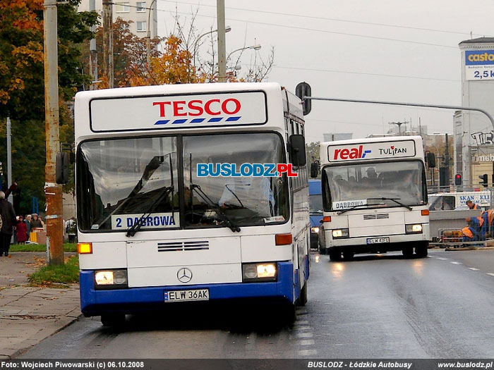 Mercedes-Benz O405 #ELW 36AK [2 Dbrowa], 06.10.2008r., ul. Przybyszewskiego/ Tatrzaska. Foto: Wojciech Piwowarski (c)