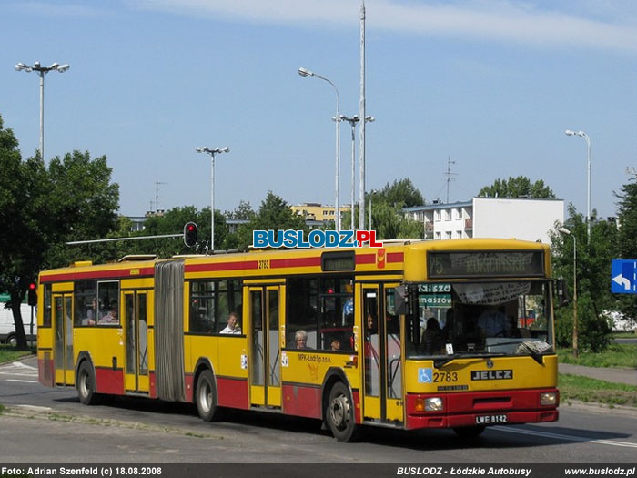 Jelcz M181MB2 #2783 [75], 18.08.2008r., ul. Broniewskiego. Foto: Adrian Szenfeld (c)