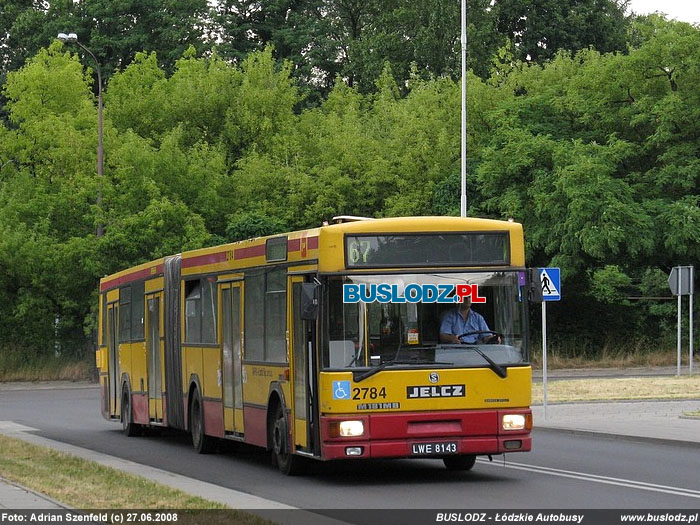 Jelcz M181MB2 #2784 [67], 27.06.2008r., ul. Wydawnicza/ Tuwima. Foto: Adrian Szenfeld (c)