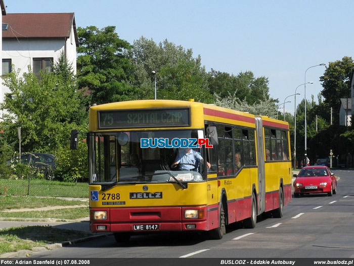 Jelcz M181MB2 #2788 [75], 07.08.2008r., ul. Kosynierw Gdyskich. Foto: Adrian Szenfeld (c)