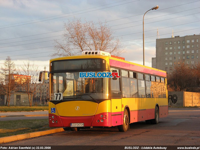 Jelcz M121MB4 Mastero #1801 [77], 22.03.2008r., kracwka - ul. Puszkina/ Rokiciska. Foto: Adrian Szenfeld (c)